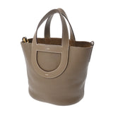 HERMES エルメス インザループ 18 エトゥープ W刻印(2024年頃) レディース トリヨンクレマンス ヴォースイフト ハンドバッグ Aランク 中古 銀蔵