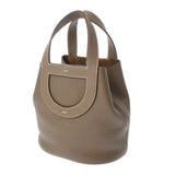 HERMES エルメス インザループ 18 エトゥープ W刻印(2024年頃) レディース トリヨンクレマンス ヴォースイフト ハンドバッグ Aランク 中古 銀蔵