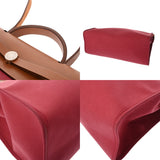 HERMES エルメス エールバッグ ジップ MM 2WAY ボルドー □O刻印(2011年頃) ユニセックス トワルオフィシェ/ヴァッシュハンター ハンドバッグ Bランク 中古 銀蔵