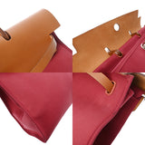 HERMES エルメス エールバッグ ジップ MM 2WAY ボルドー □O刻印(2011年頃) ユニセックス トワルオフィシェ/ヴァッシュハンター ハンドバッグ Bランク 中古 銀蔵