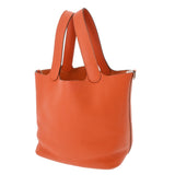 HERMES エルメス ピコタン ロック MM オレンジポピー A刻印(2017年頃) レディース トリヨンクレマンス ハンドバッグ Aランク 中古 銀蔵