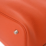HERMES エルメス ピコタン ロック MM オレンジポピー A刻印(2017年頃) レディース トリヨンクレマンス ハンドバッグ Aランク 中古 銀蔵