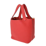 HERMES エルメス ピコタン ロック PM ローズテキサス D刻印(2019年頃) レディース トリヨンクレマンス ハンドバッグ Aランク 中古 銀蔵