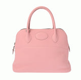 HERMES エルメス ボリード 31 ヴェルソ 2WAY ローズサクラ/ナタ パラジウム金具 Z刻印(2021年頃) レディース トリヨンクレマンス ハンドバッグ Aランク 中古 銀蔵