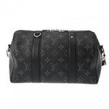 LOUIS VUITTON ルイヴィトン モノグラムエクリプス シティキーポル ブラック/グレー M45936 メンズ モノグラムキャンバス ショルダーバッグ Bランク 中古 銀蔵