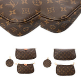 LOUIS VUITTON ルイヴィトン モノグラム ミュルティ ポシェットアクセソワール ローズクレール M44840 レディース モノグラムキャンバス ショルダーバッグ Aランク 中古 銀蔵