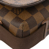 LOUIS VUITTON ルイヴィトン ダミエ ブルックリン PM ブラウン N51210 ユニセックス ダミエキャンバス ショルダーバッグ ABランク 中古 銀蔵