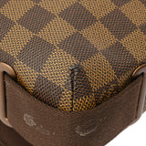 LOUIS VUITTON ルイヴィトン ダミエ ブルックリン PM ブラウン N51210 ユニセックス ダミエキャンバス ショルダーバッグ ABランク 中古 銀蔵