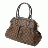 LOUIS VUITTON ルイヴィトン ダミエ トレヴィ PM ブラウン N51997 ボーイズ ダミエキャンバス ハンドバッグ Aランク 中古 銀蔵