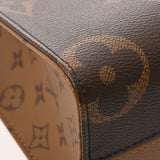 LOUIS VUITTON ルイヴィトン モノグラムリバース オンザゴー PM ブラウン M46373 レディース モノグラムキャンバス ハンドバッグ Aランク 中古 銀蔵