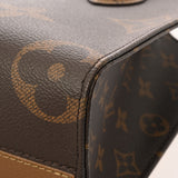 LOUIS VUITTON ルイヴィトン モノグラムリバース オンザゴー PM ブラウン M46373 レディース モノグラムキャンバス ハンドバッグ Aランク 中古 銀蔵