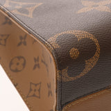 LOUIS VUITTON ルイヴィトン モノグラムリバース オンザゴー PM ブラウン M46373 レディース モノグラムキャンバス ハンドバッグ Aランク 中古 銀蔵