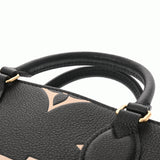 LOUIS VUITTON ルイヴィトン モノグラムアンプラント オンザゴー PM 2WAY ブラック/ベージュ M45659 レディース レザー ハンドバッグ Aランク 中古 銀蔵