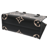 LOUIS VUITTON ルイヴィトン モノグラムアンプラント オンザゴー PM 2WAY ブラック/ベージュ M45659 レディース レザー ハンドバッグ Aランク 中古 銀蔵