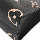 LOUIS VUITTON ルイヴィトン モノグラムアンプラント オンザゴー PM 2WAY ブラック/ベージュ M45659 レディース レザー ハンドバッグ Aランク 中古 銀蔵