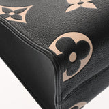 LOUIS VUITTON ルイヴィトン モノグラムアンプラント オンザゴー PM 2WAY ブラック/ベージュ M45659 レディース レザー ハンドバッグ Aランク 中古 銀蔵