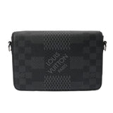 LOUIS VUITTON ルイヴィトン ダミエグラフィット ステュディオメッセンジャー 黒/グレー N50013 メンズ ダミエグラフィットキャンバス ショルダーバッグ Bランク 中古 銀蔵