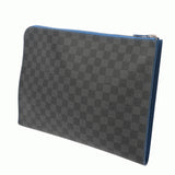 LOUIS VUITTON ルイヴィトン ダミエグラフィット ポシェットジュール GM 黒/グレー N64032 メンズ ダミエキャンバス クラッチバッグ Aランク 中古 銀蔵