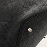 HERMES エルメス ピコタン ロック MM ブラック A刻印(2017年頃) レディース トリヨンクレマンス ハンドバッグ ABランク 中古 銀蔵