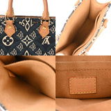LOUIS VUITTON ルイヴィトン モノグラムジャガード プティットサックプラ Since1854 ブルー M80288 レディース ジャガード ショルダーバッグ Bランク 中古 銀蔵