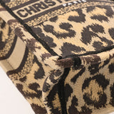 CHRISTIAN DIOR クリスチャンディオール ブックトートミニ バーティカル レオパード ベージュ S5555CRHM レディース キャンバス ショルダーバッグ ABランク 中古 銀蔵