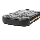 CHRISTIAN DIOR クリスチャンディオール フォンホルダー ブラック S0872ONMU レディース レザー ポーチ Aランク 中古 銀蔵