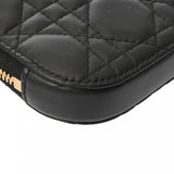CHRISTIAN DIOR クリスチャンディオール フォンホルダー ブラック S0872ONMU レディース レザー ポーチ Aランク 中古 銀蔵