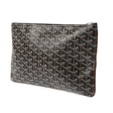 GOYARD ゴヤール セナ PM ブラウン メンズ ゴヤールディンキャンバス/シュヴロッシュカーフ クラッチバッグ Aランク 中古 銀蔵