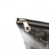 GOYARD ゴヤール セナ PM ブラウン メンズ ゴヤールディンキャンバス/シュヴロッシュカーフ クラッチバッグ Aランク 中古 銀蔵