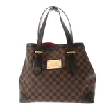 LOUIS VUITTON ルイヴィトン ダミエ ハムステッド MM ブラウン N51204 レディース ダミエキャンバス トートバッグ ABランク 中古 銀蔵