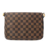 LOUIS VUITTON ルイヴィトン ダミエ ミュゼット タンゴロング ブラウン N51301 レディース ダミエキャンバス ショルダーバッグ Bランク 中古 銀蔵