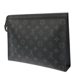 LOUIS VUITTON ルイヴィトン モノグラムエクリプス ポシェットヴォワヤージュ MM ブラック M61692 メンズ モノグラムキャンバス セカンドバッグ Aランク 中古 銀蔵