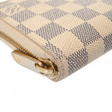 LOUIS VUITTON ルイヴィトン ダミエアズール ジッピーウォレット ホワイト N41660 ユニセックス ダミエキャンバス 長財布 Bランク 中古 銀蔵