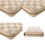 LOUIS VUITTON ルイヴィトン ダミエアズール ジッピーウォレット ホワイト N41660 ユニセックス ダミエキャンバス 長財布 Bランク 中古 銀蔵