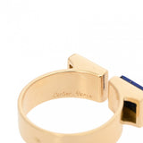CARTIER カルティエ アンティーク リング #13 2XHEADS ダイヤ ラピスラズリ 13号 レディース K18イエローゴールド YG リング・指輪 Aランク 中古 銀蔵
