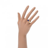 CARTIER カルティエ アンティーク リング #13 2XHEADS ダイヤ ラピスラズリ 13号 レディース K18イエローゴールド YG リング・指輪 Aランク 中古 銀蔵