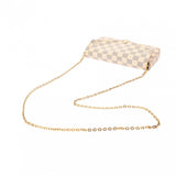 LOUIS VUITTON ルイヴィトン ダミエアズール ポシェットフェリシー ホワイト N63106 レディース ダミエキャンバス ショルダーバッグ Bランク 中古 銀蔵