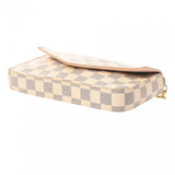 LOUIS VUITTON ルイヴィトン ダミエアズール ポシェットフェリシー ホワイト N63106 レディース ダミエキャンバス ショルダーバッグ Bランク 中古 銀蔵