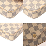 LOUIS VUITTON ルイヴィトン ダミエアズール ポシェットフェリシー ホワイト N63106 レディース ダミエキャンバス ショルダーバッグ Bランク 中古 銀蔵