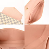 LOUIS VUITTON ルイヴィトン ダミエアズール ポシェットフェリシー ホワイト N63106 レディース ダミエキャンバス ショルダーバッグ Bランク 中古 銀蔵