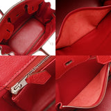 HERMES エルメス バーキン 30 ルージュヴィフ □I刻印(2005年頃) レディース フィヨルド ハンドバッグ ABランク 中古 銀蔵