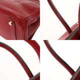 HERMES エルメス バーキン 30 ルージュヴィフ □I刻印(2005年頃) レディース フィヨルド ハンドバッグ ABランク 中古 銀蔵
