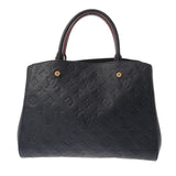 LOUIS VUITTON ルイヴィトン モノグラムアンプラント モンテーニュ MM マリーヌルージュ M42746 レディース レザー ハンドバッグ Aランク 中古 銀蔵