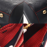 LOUIS VUITTON ルイヴィトン モノグラムアンプラント モンテーニュ MM マリーヌルージュ M42746 レディース レザー ハンドバッグ Aランク 中古 銀蔵