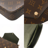 LOUIS VUITTON ルイヴィトン モノグラム ミュルティ ポシェットフェリシー ブラウン/カーキ M80091 レディース モノグラムキャンバス ショルダーバッグ Aランク 中古 銀蔵