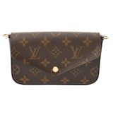 LOUIS VUITTON ルイヴィトン モノグラム ミュルティ ポシェットフェリシー ブラウン/カーキ M80091 レディース モノグラムキャンバス ショルダーバッグ Aランク 中古 銀蔵