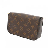 LOUIS VUITTON ルイヴィトン モノグラム ミュルティ ポシェットフェリシー ブラウン/カーキ M80091 レディース モノグラムキャンバス ショルダーバッグ Aランク 中古 銀蔵