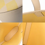 HERMES エルメス Hアンビエ PM 27 エクリュ/ジョーヌシトロン/ナタ U刻印(2022年頃) レディース トワルアッシュ/ヴォースイフト ハンドバッグ ABランク 中古 銀蔵