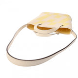 HERMES エルメス Hアンビエ PM 27 エクリュ/ジョーヌシトロン/ナタ U刻印(2022年頃) レディース トワルアッシュ/ヴォースイフト ハンドバッグ ABランク 中古 銀蔵