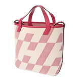 HERMES エルメス Hアンビエ PM 27 2WAY フランボワーズ/ベージュ Z刻印(2021年頃) レディース トワル/ヴォースイフト ハンドバッグ Aランク 中古 銀蔵